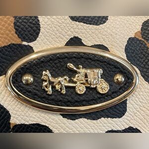 COACH. EUC. Signature Leopard/Ocelot print Saffiano Leather Tote/Bag